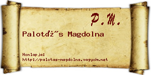 Palotás Magdolna névjegykártya